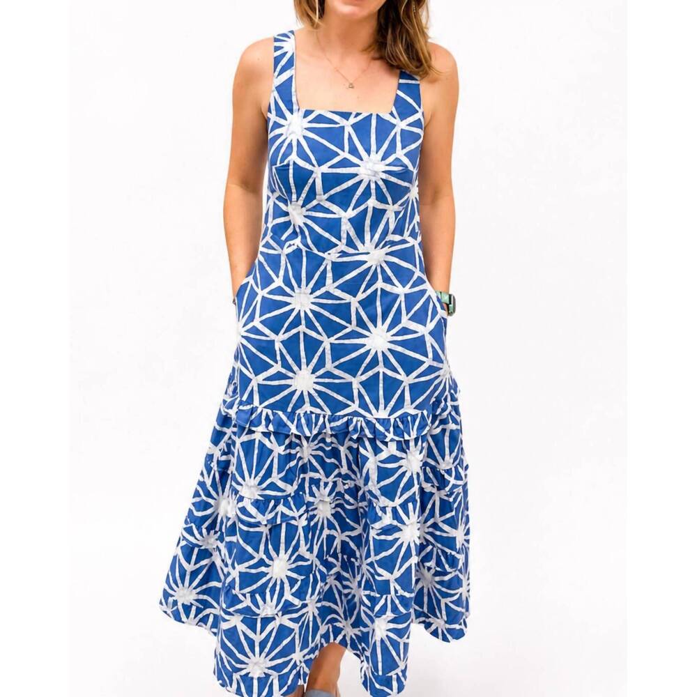 NEW GLOBAL MAMAS riviera maxi dress in blue